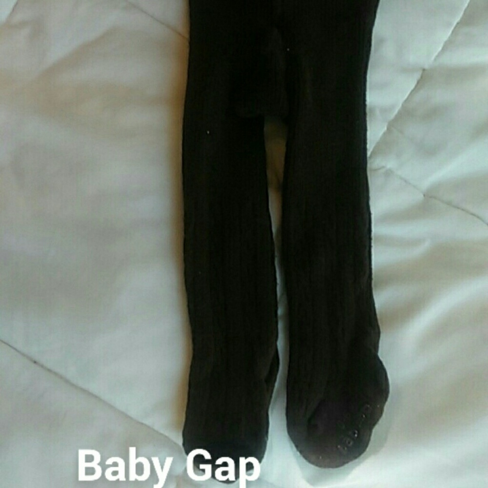 Cable knit brown tights, Baby Gap 3-6 months Guc